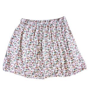 COMPANIA cotton skirt with calico flower print cotton lining size M @K